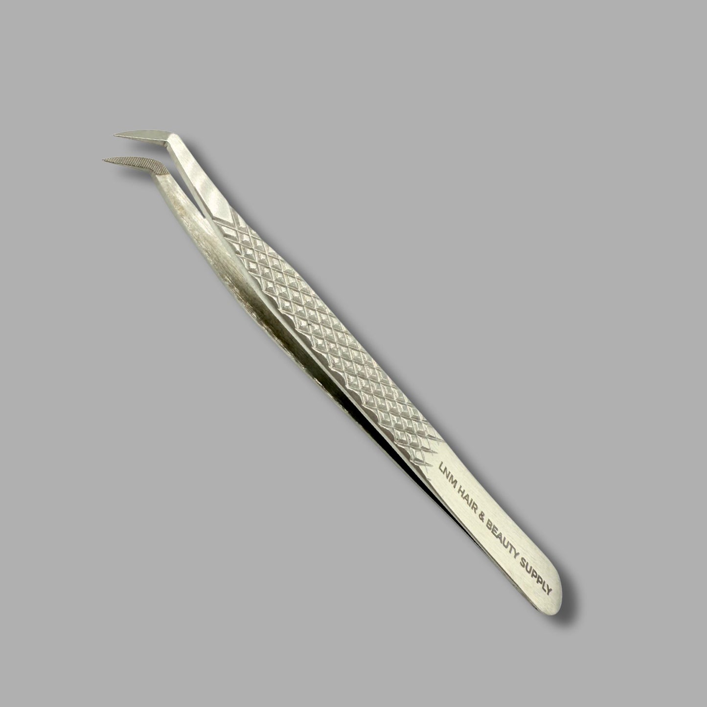 01- LNM Professional Curved Lash Tweezer – Lightweight Microfiber Precision Tool
