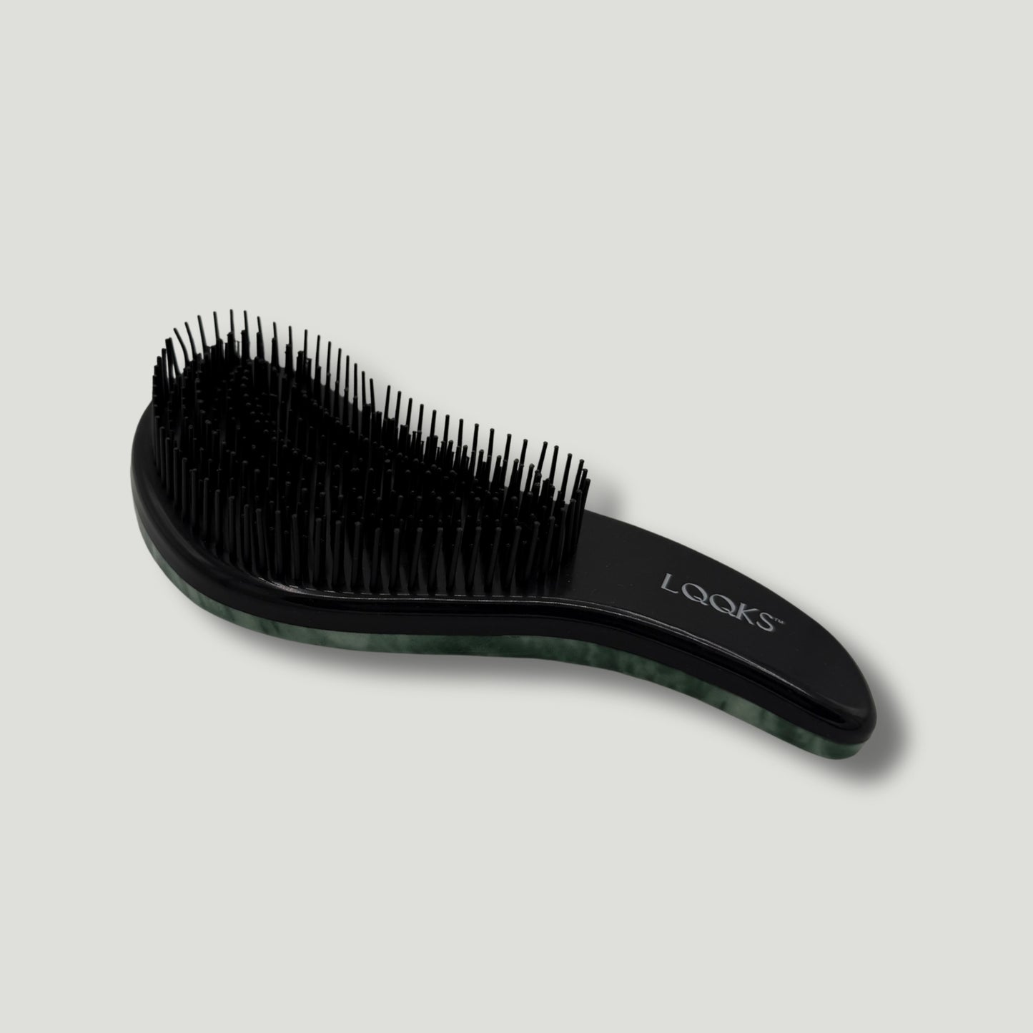 LQQKS Wet & Dry Detangling Brush – Green Marble Finish