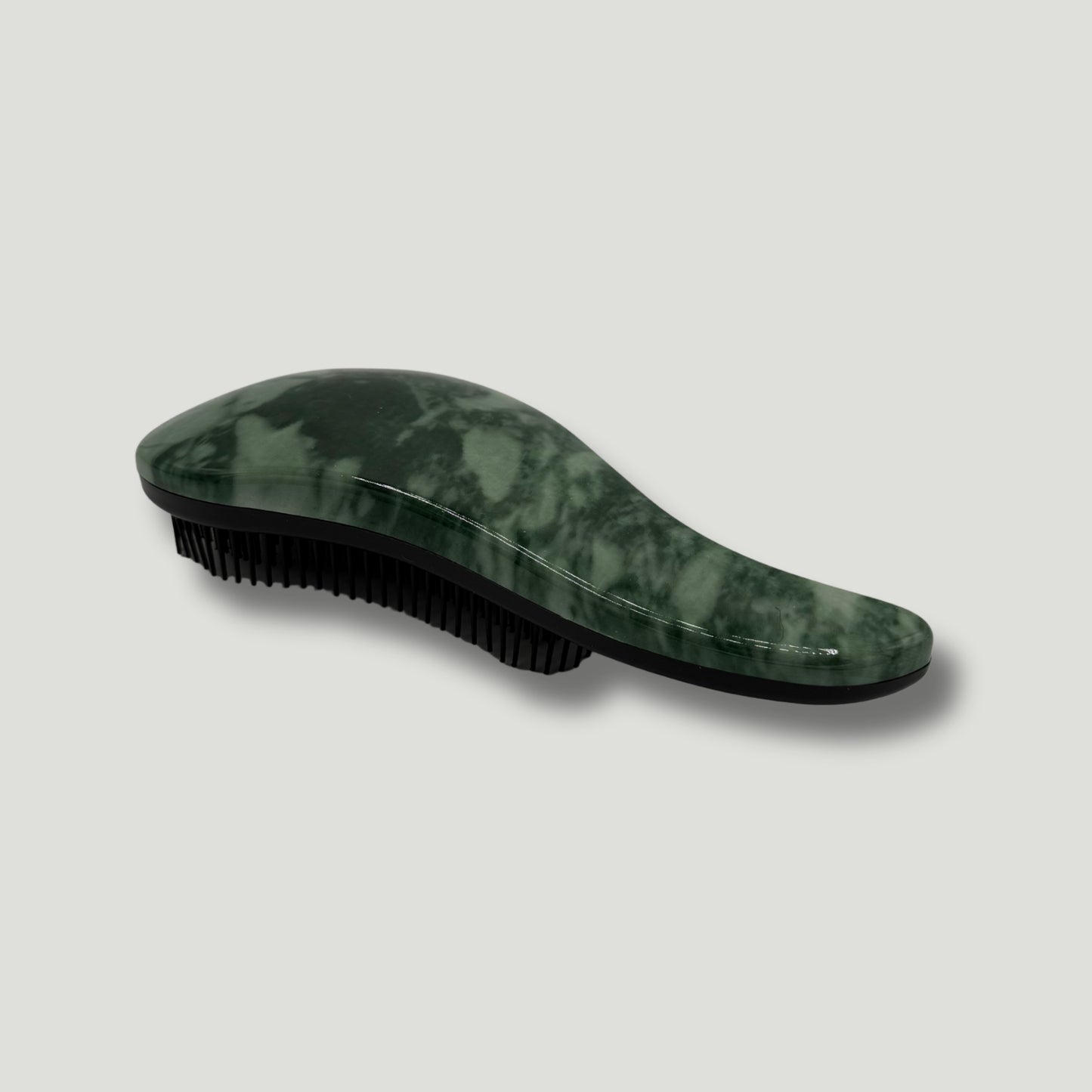 LQQKS Wet & Dry Detangling Brush – Green Marble Finish