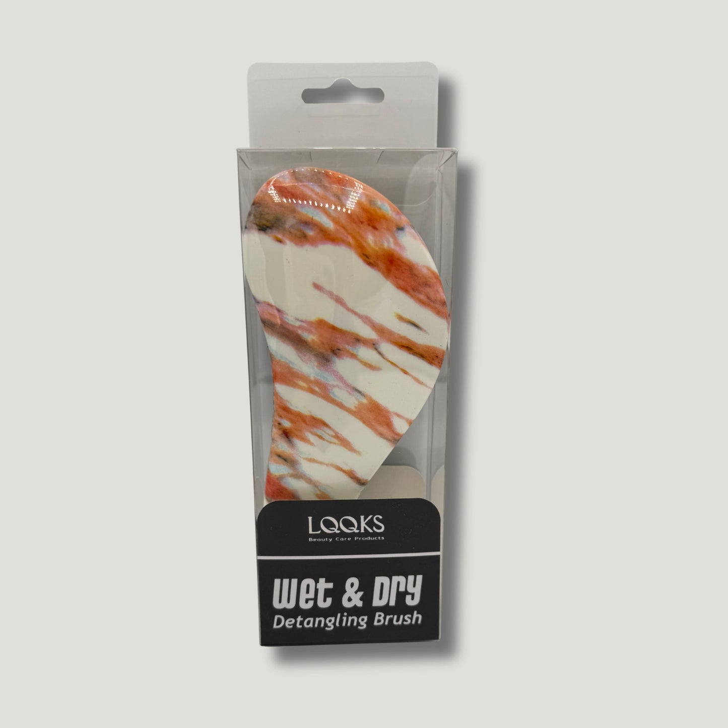 LQQKS Wet & Dry Detangling Brush – Sunset Marble Finish