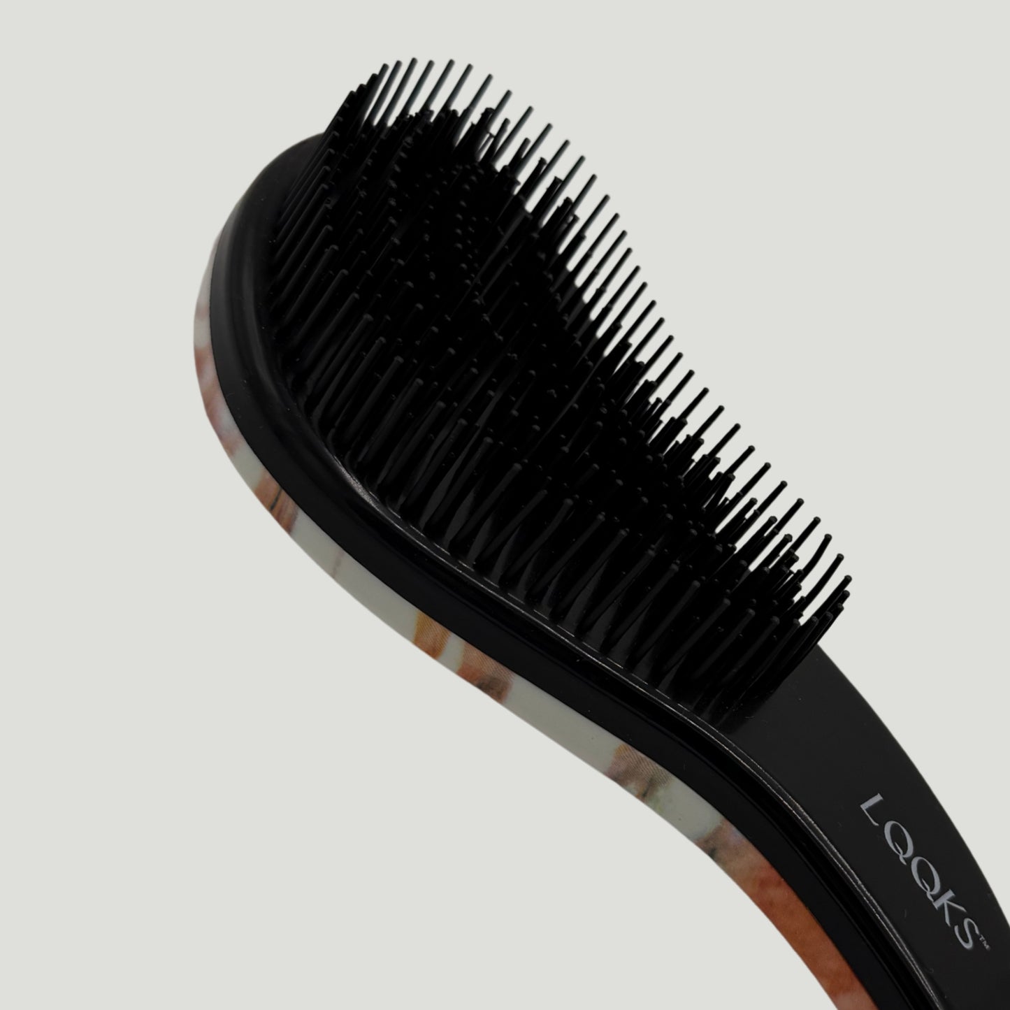 LQQKS Wet & Dry Detangling Brush – Sunset Marble Finish