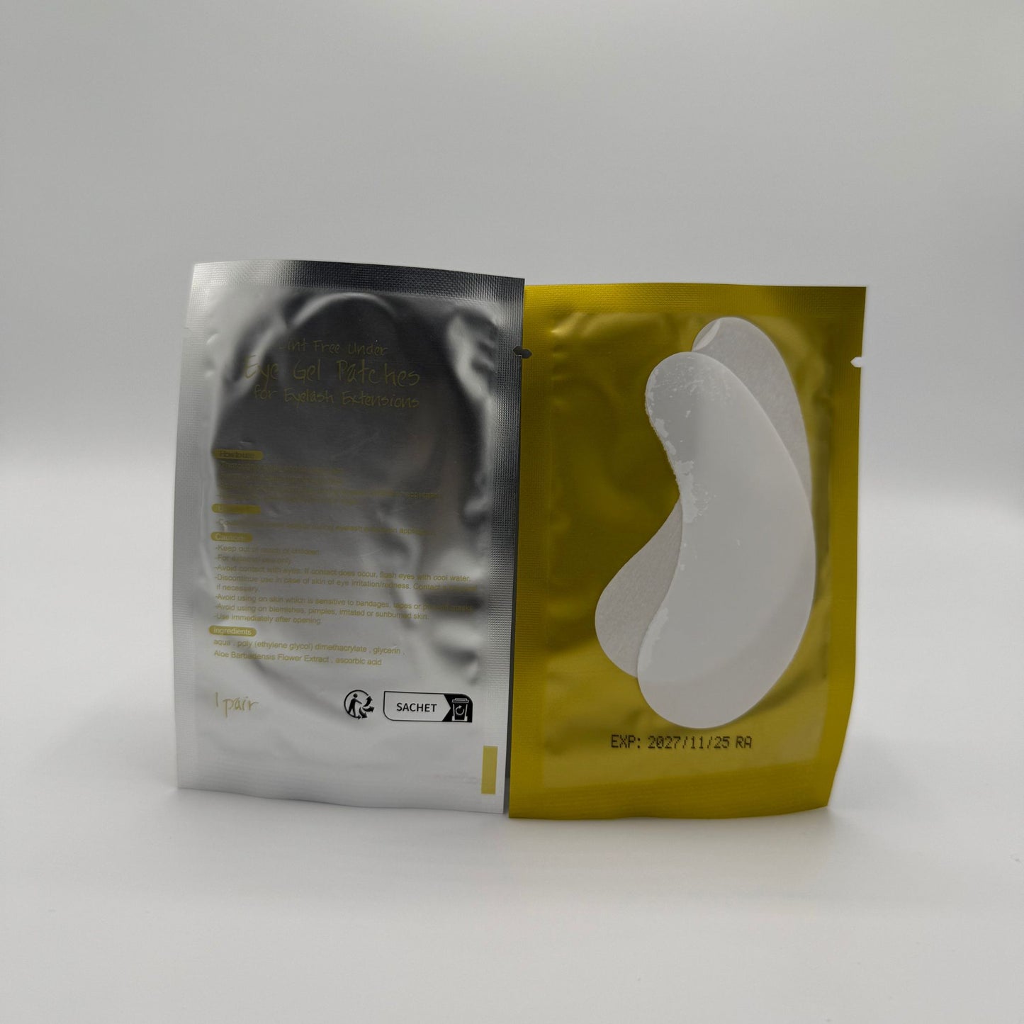 Gold Hydrogel Eye Patches – Lint-Free Gel Pads for Eyelash Extensions