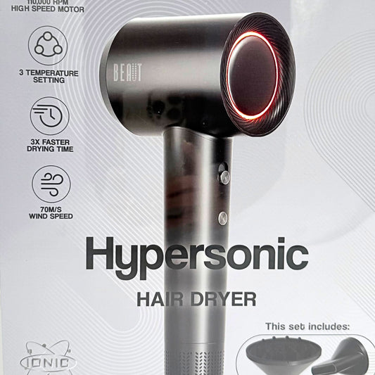 Hypersonic Hair Dryer – High-Speed Ionic Professional Blow Dryer