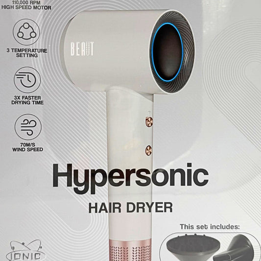 Hypersonic Hair Dryer – High-Speed Ionic Professional Blow Dryer