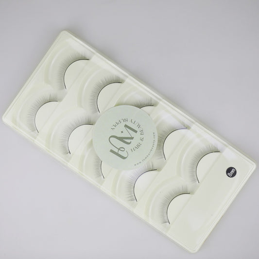 LNM Natural Strip Lashes 8mm – Lightweight & Reusable