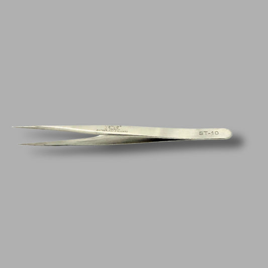 02-Straight Lash Tweezer – Precision Stainless Steel Tool for Eyelash Extensions