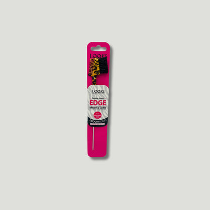 Double-Sided Edge Brush & Comb – Leopard